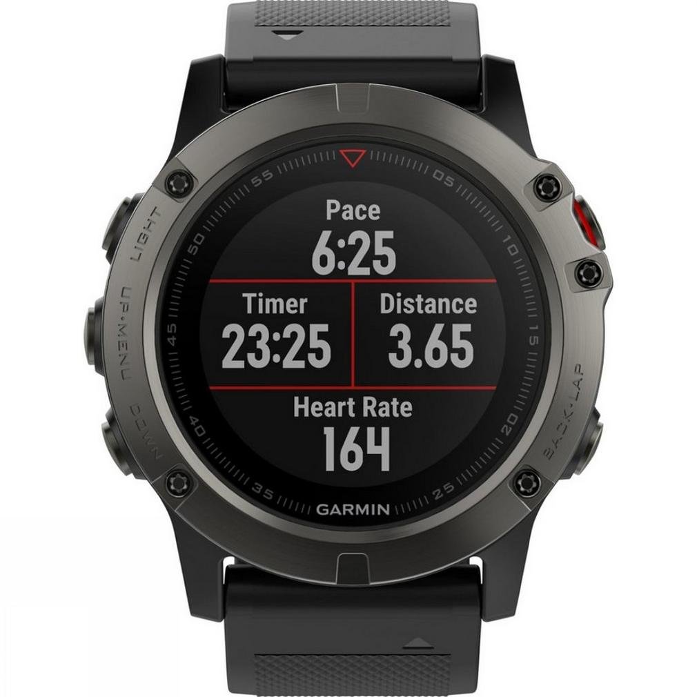 Garmin Fenix 5X Sapphire Bluetooth Nero, Grigio orologio sportivo