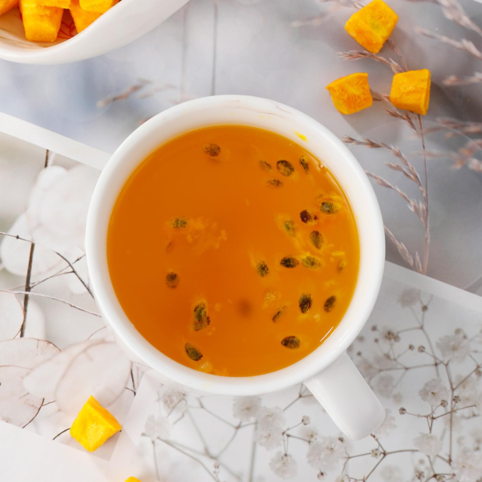 Frutto della passione liofilizzato premium 200 g, Tè congelato al frutto della passione, 100% naturale e senza additivi