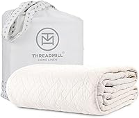 Vista 11 de Threadmill Mantas de algodón de lujo para cama de tamaño Queen Manta de tamaño Queen 100% algodón para todas las estaciones Aster Jacquard
