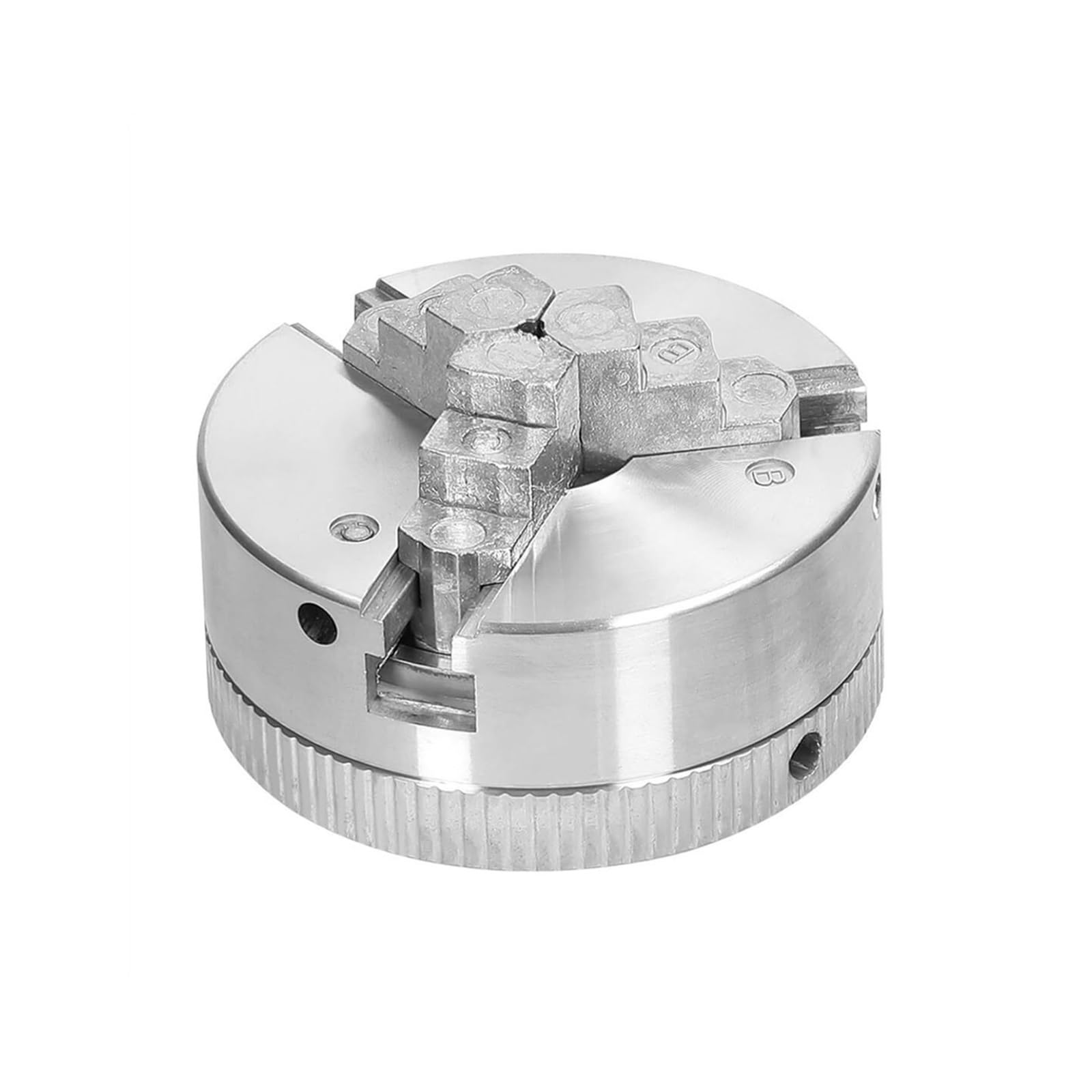 Torno, Rodamientos De Torno Mandril 3 Mandíbulas 4 Perno Montaje Autocentrante Manual Para Rectificar Fresadora Y Tornear, para bricolaje CNC mecanizado madera piedra(3 jaws)