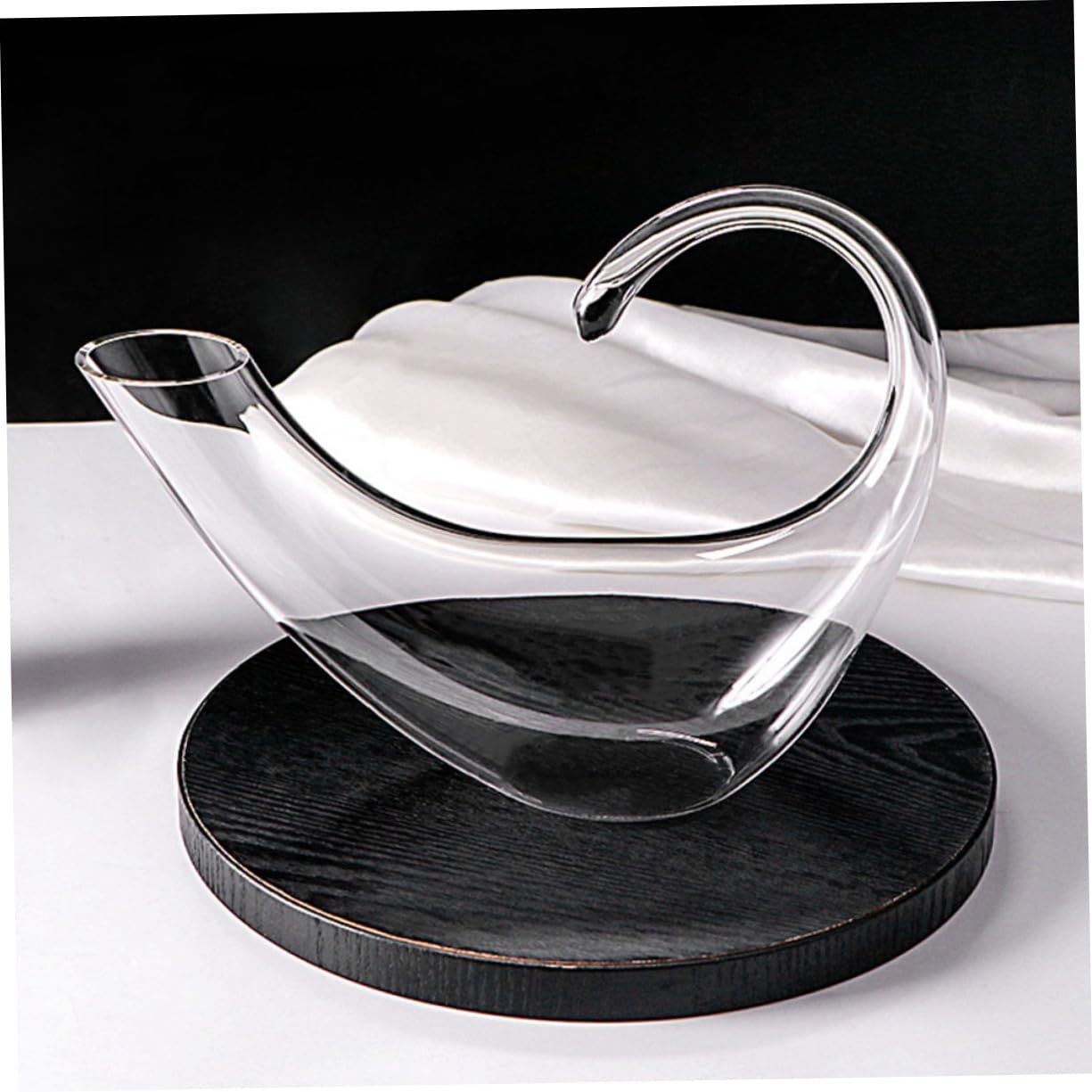 GRIRIW Crystal Wine Decanter Liquor Dispenser Red Wine Pitcher Handheld Carafe