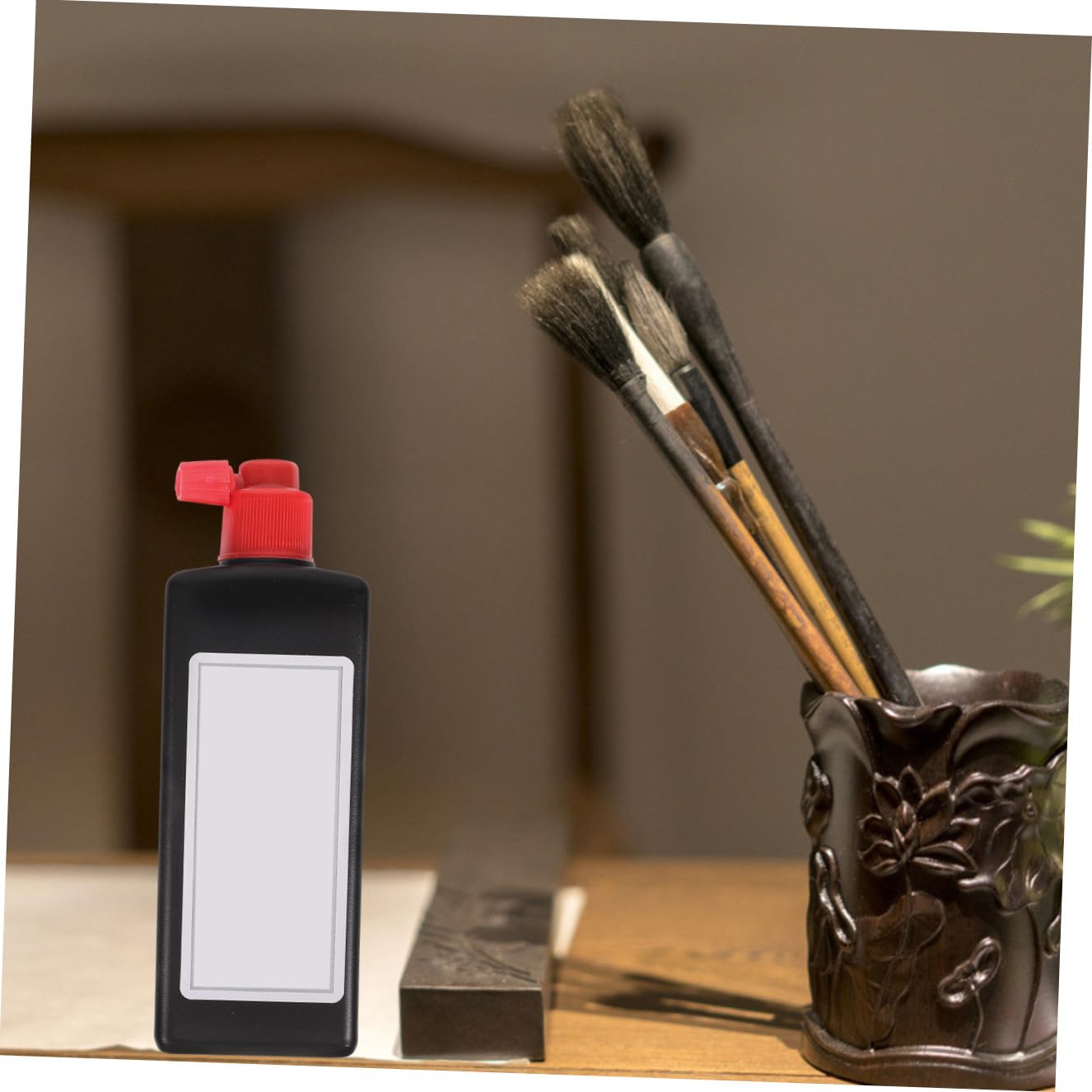 Lurrose 3 Stück 1 wiederverwendbar Füllfederhaltertinte Kalligraphiestift Kalligraphie Tintenset Kalligraphie Tintenflasche kalligraphie, die tinte übt universelle Maltinte flüssig Black