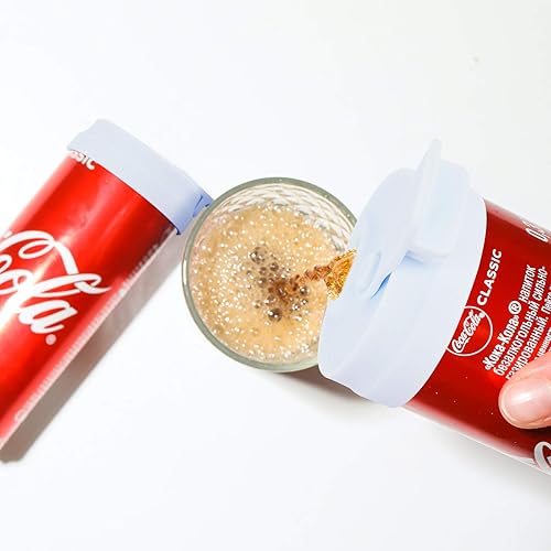 Miniatura 10 de Tapas delgadas de silicona para latas delgadas, protector para latas delgadas, botellas de cerveza, refrescos, bebidas energéticas (naranja, 2