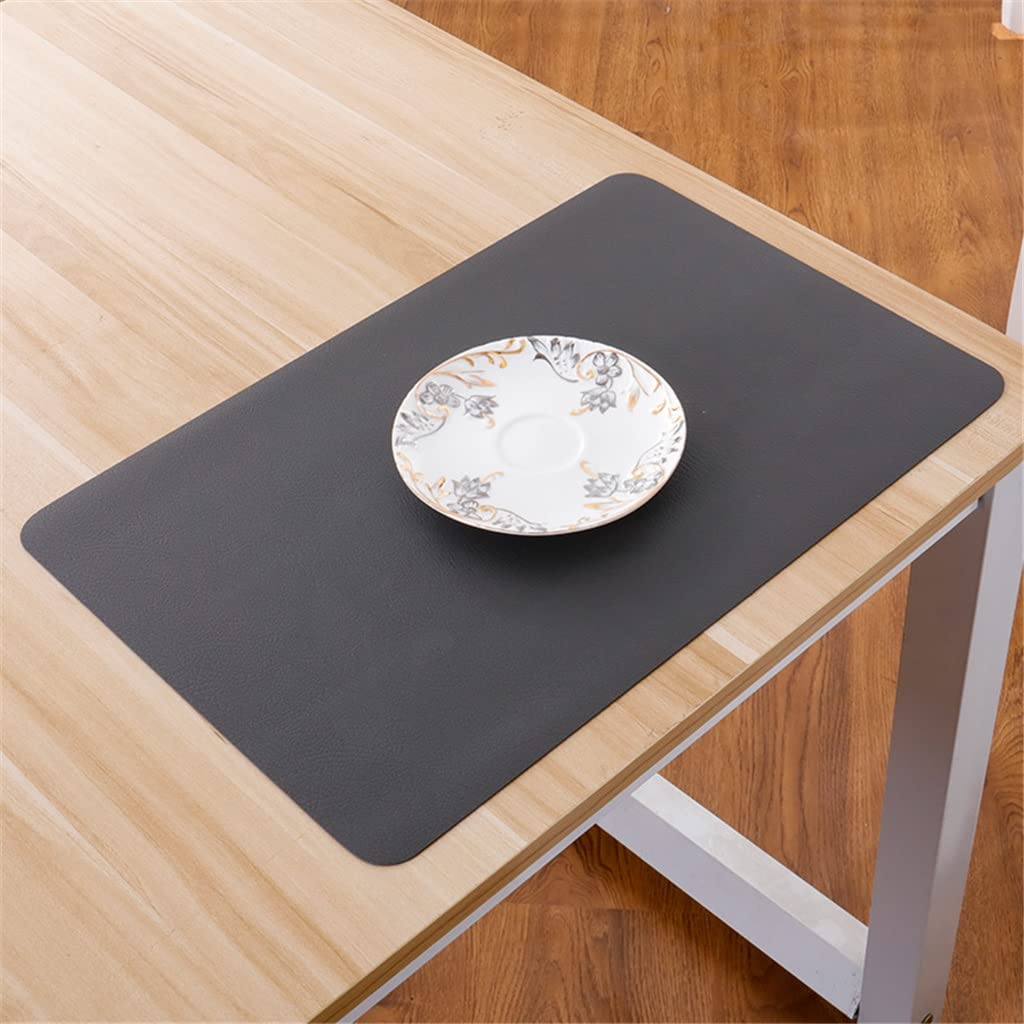 IANSHFKN 6 Pcs Leather Placemats Washable Table Pad Mat Tablemats Dining Disc Bowl Coaster Decoration Accessories