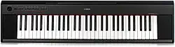 YAMAHA Teclado portátil NP12 com 61 teclas - preto