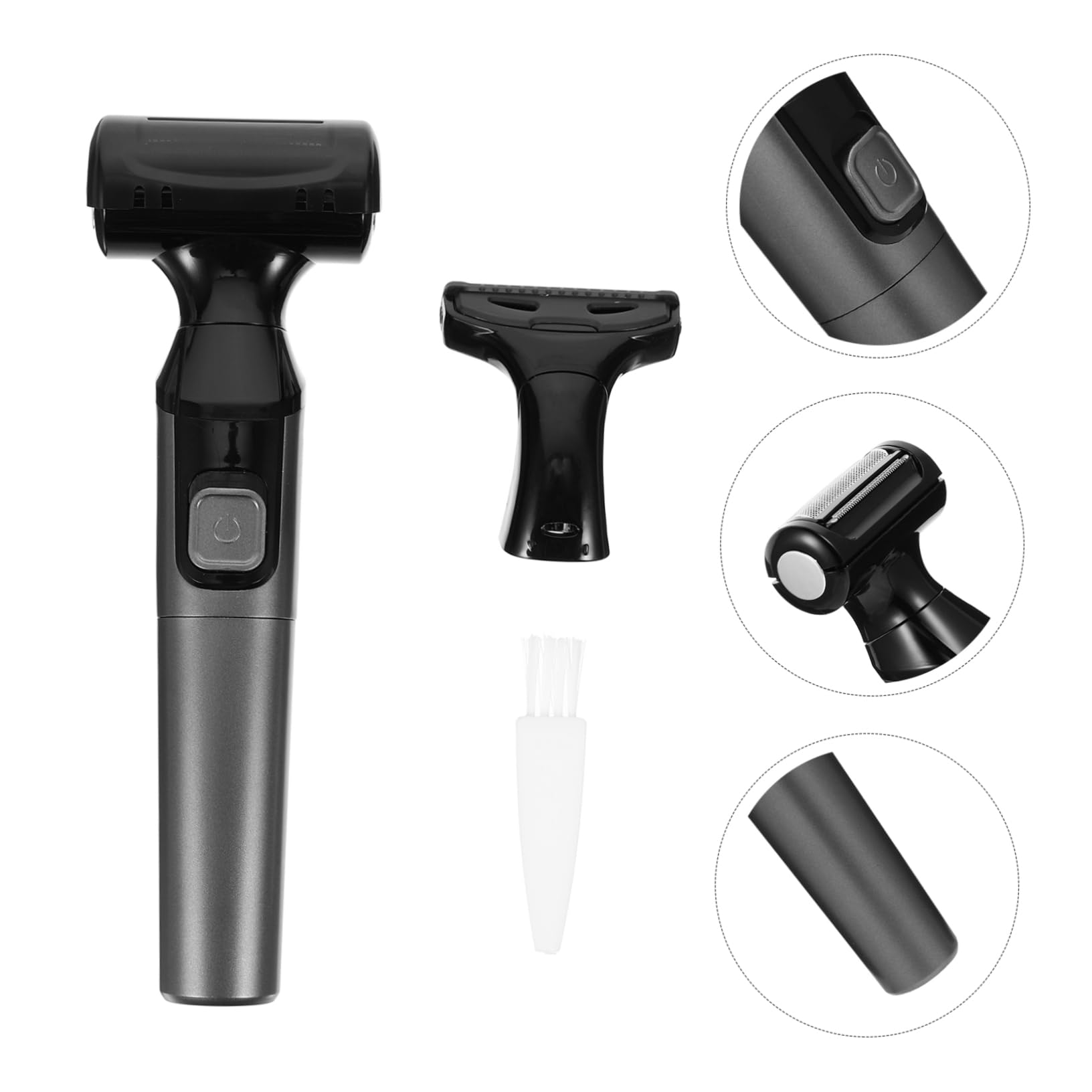 Afeitadora Eléctrica para Mujer Negra, Depilación Facial y Piernas