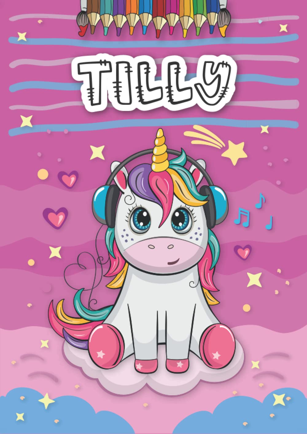 Independently published Tilly: Personalized Coloring Book for Tilly | Theme: Unicorn | Birthday gift for girl, daughter ... | Ages: 4-8 | 25 unicorn designs with name Tilly, Large size A4 (ca. 8.5 x 11 inches)