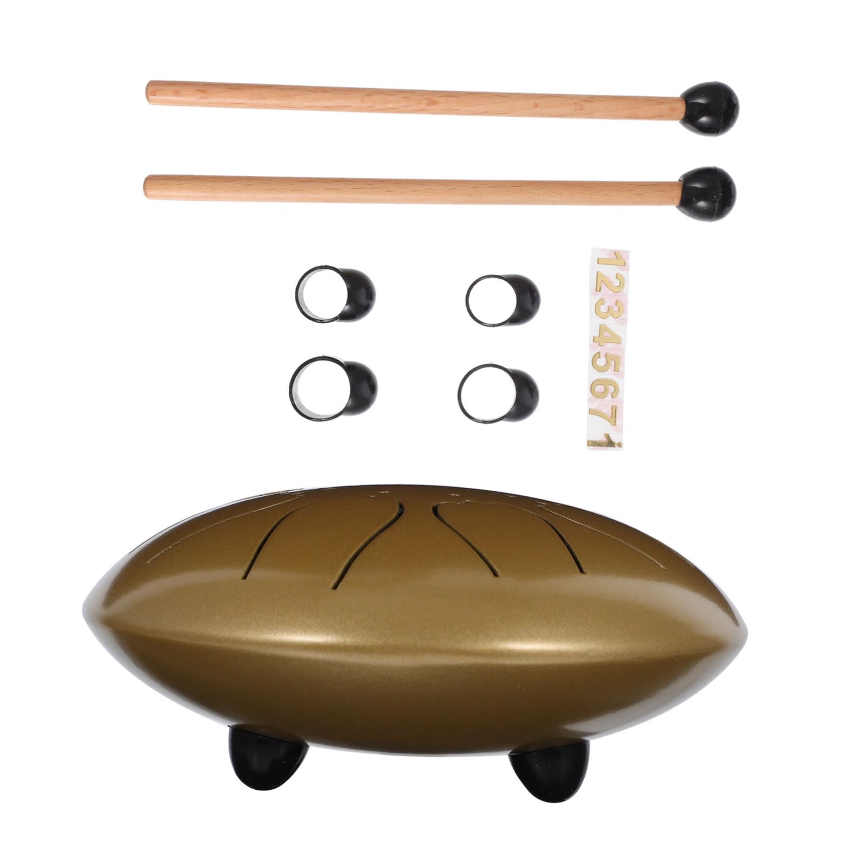 Levemolo Ethereal Boys and Girls Drum Set 8 Note Steel Tongue Drum Portable Hand Drum for Music Educati