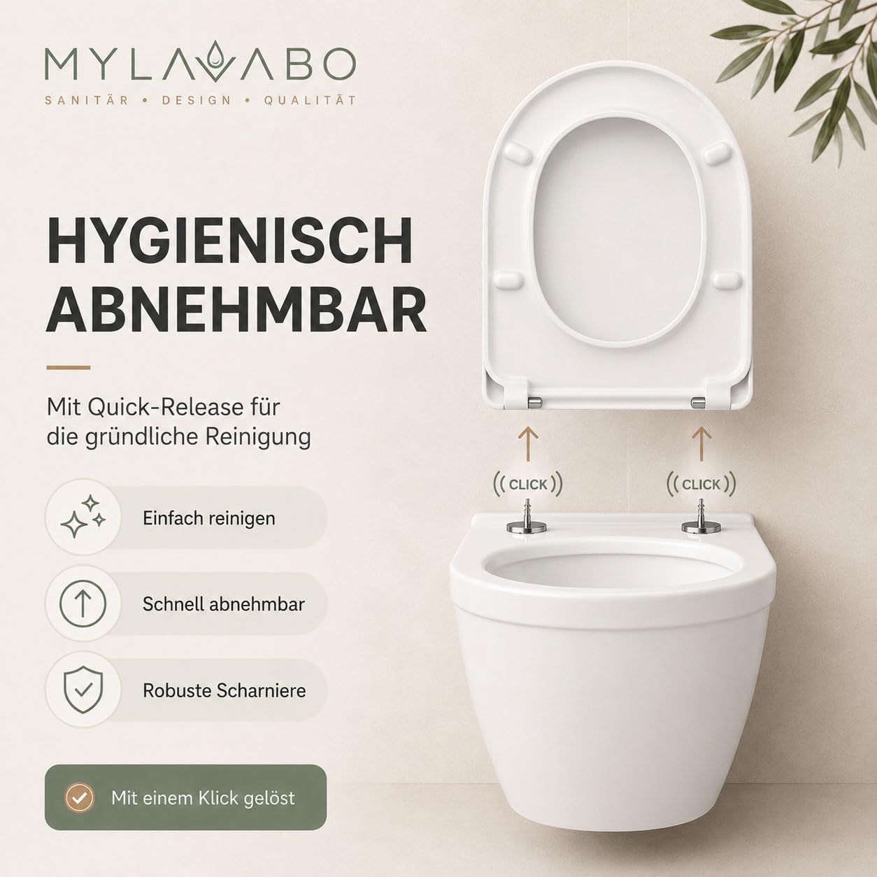 WC Sitz passend für Duravit Starck 2, mit Absenkautomatik Softclose, weiß, Toilettendeckel Klobrille hochwertiges Duroplast