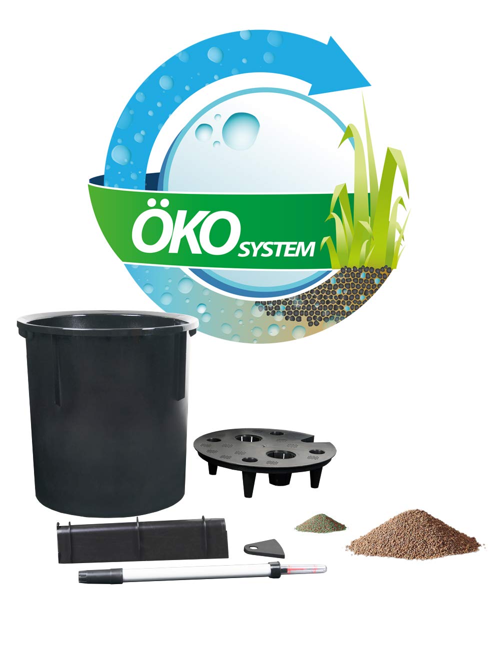 Pflanzwerk® ÖKOSYSTEM Donica na rośliny PIPE – doniczki na kwiaty z systemem nawadniania, 78 cm, Ø 40 cm, szary metalowy, donica na kwiaty do użytku wewnątrz i na zewnątrz, markowa jakość premium