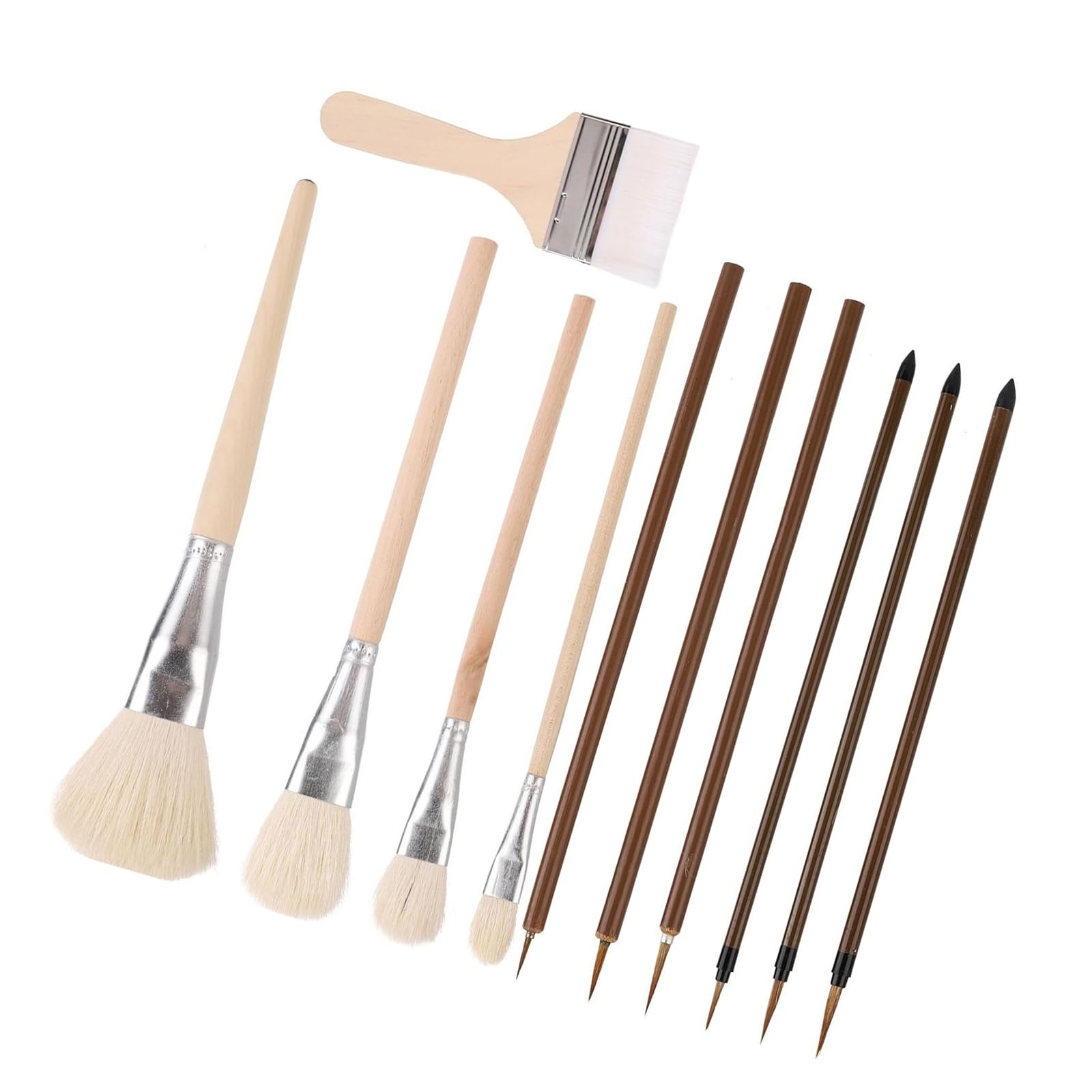 11 Pcs Paint Brushes Acrylic Paint Brush Artist Brushes Watercolor Ceramic Painting for Painting
