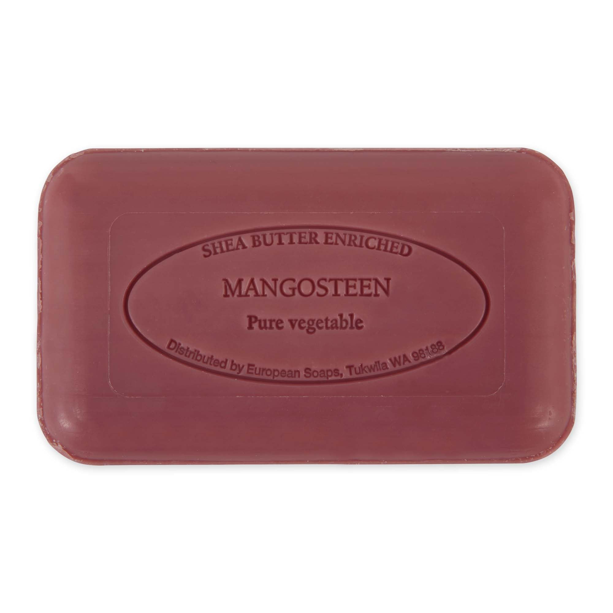 Pre de Provence Artisanal Soap Bar, Natural French Skincare, Enriched with Organic Shea Butter, Quad Milled for Rich, Smooth & Moisturizing Lather, Mangosteen, 5.3 Ounce