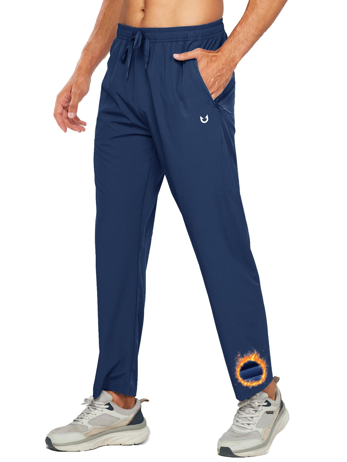 NORTHYARD Men's Fleece Lined Pant Winter Warm Sweatpant Wind Cold Weather Pants Running Athletic Workout Gym Joggers