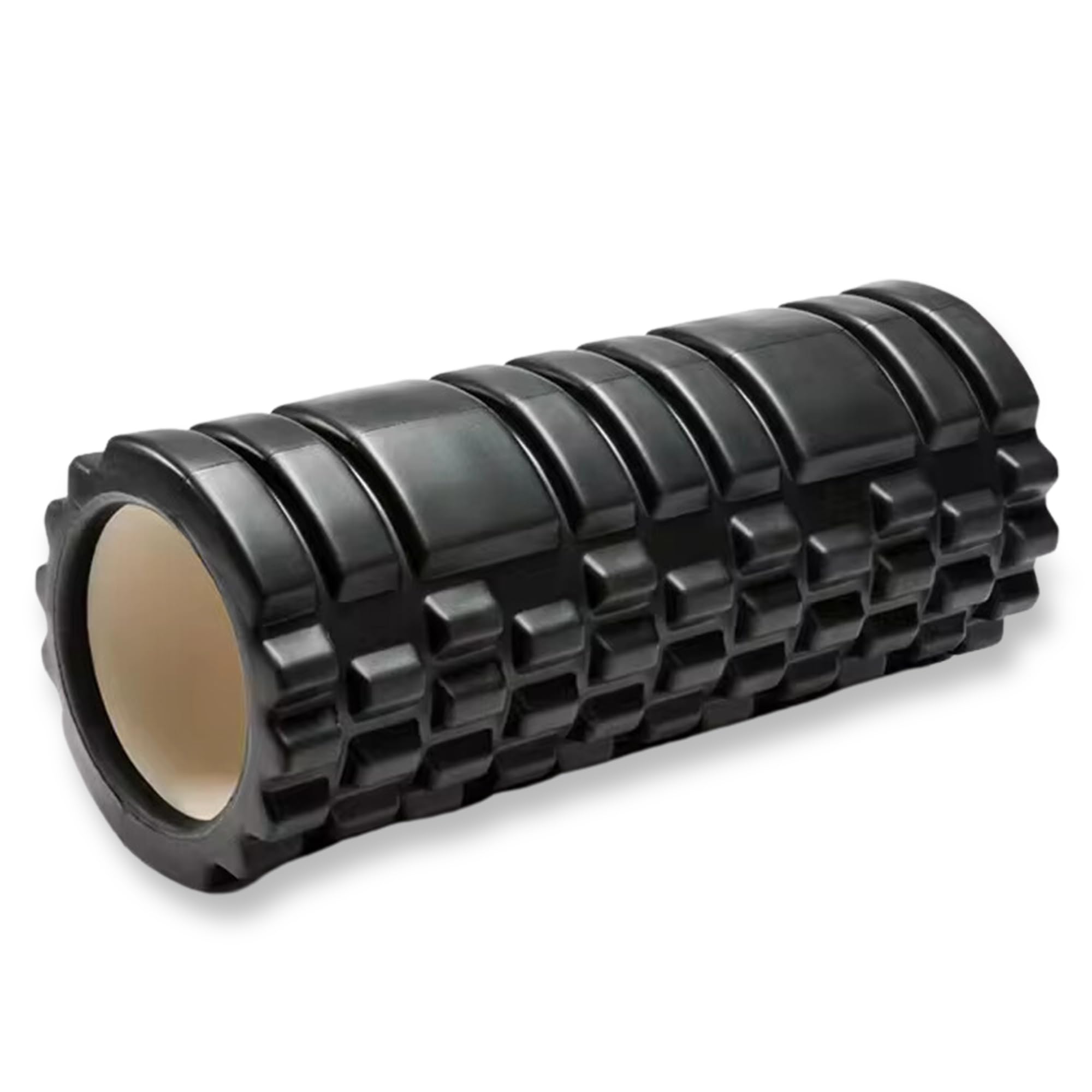 Foam Roller for Deep Tissue Muscle Massage | Fitness Gym Physio | Massage Roller for Legs, Back and Arms | Trigger Point Muscles Therapy | Lightweight | 33x14cm (Black)
