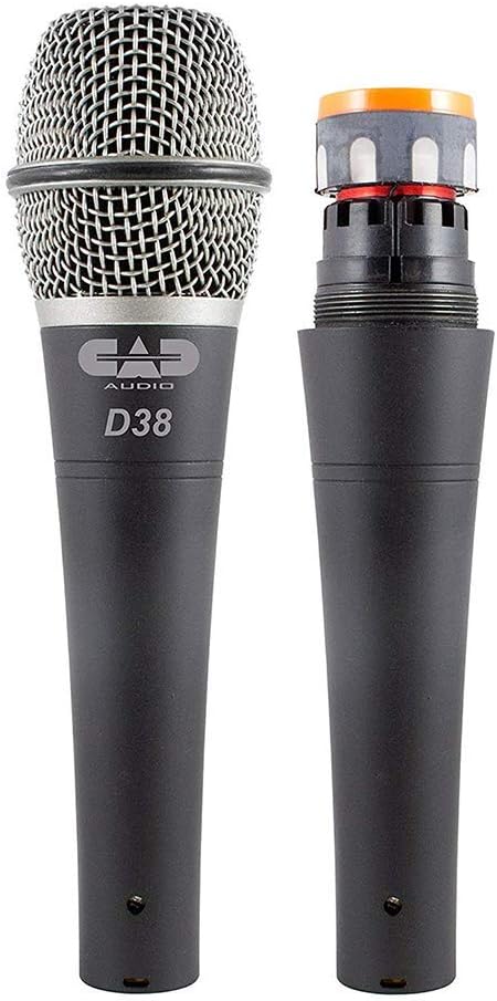 CAD Audio D38X3 3-Pack Supercardioid Handheld Microphones Neodymium Capsule, Articulate Vocals, Carry Case & Clips