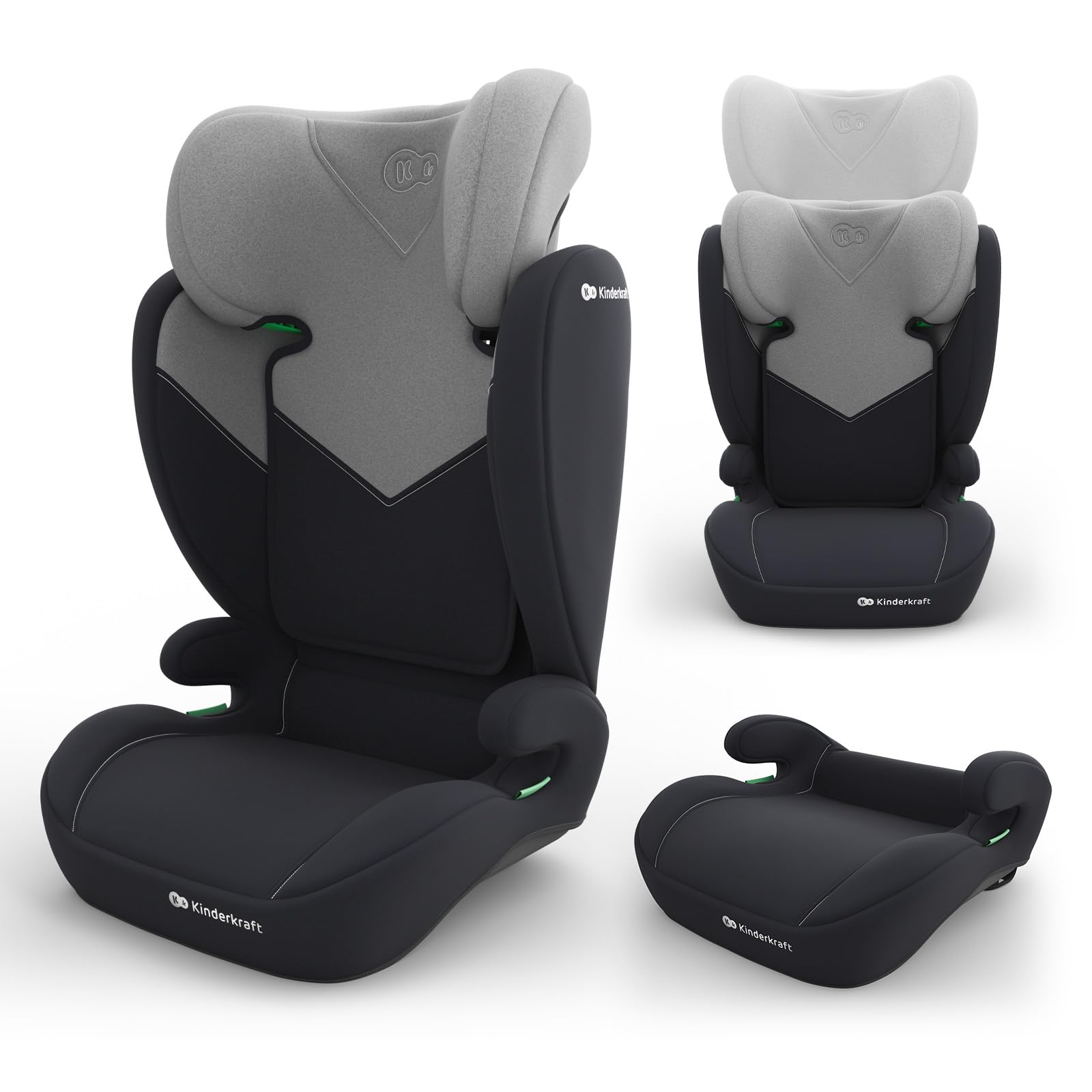 Kinderkraft I-SPARK 2 PRO Seggiolino Auto i-Size 100-150 cm, Grigio