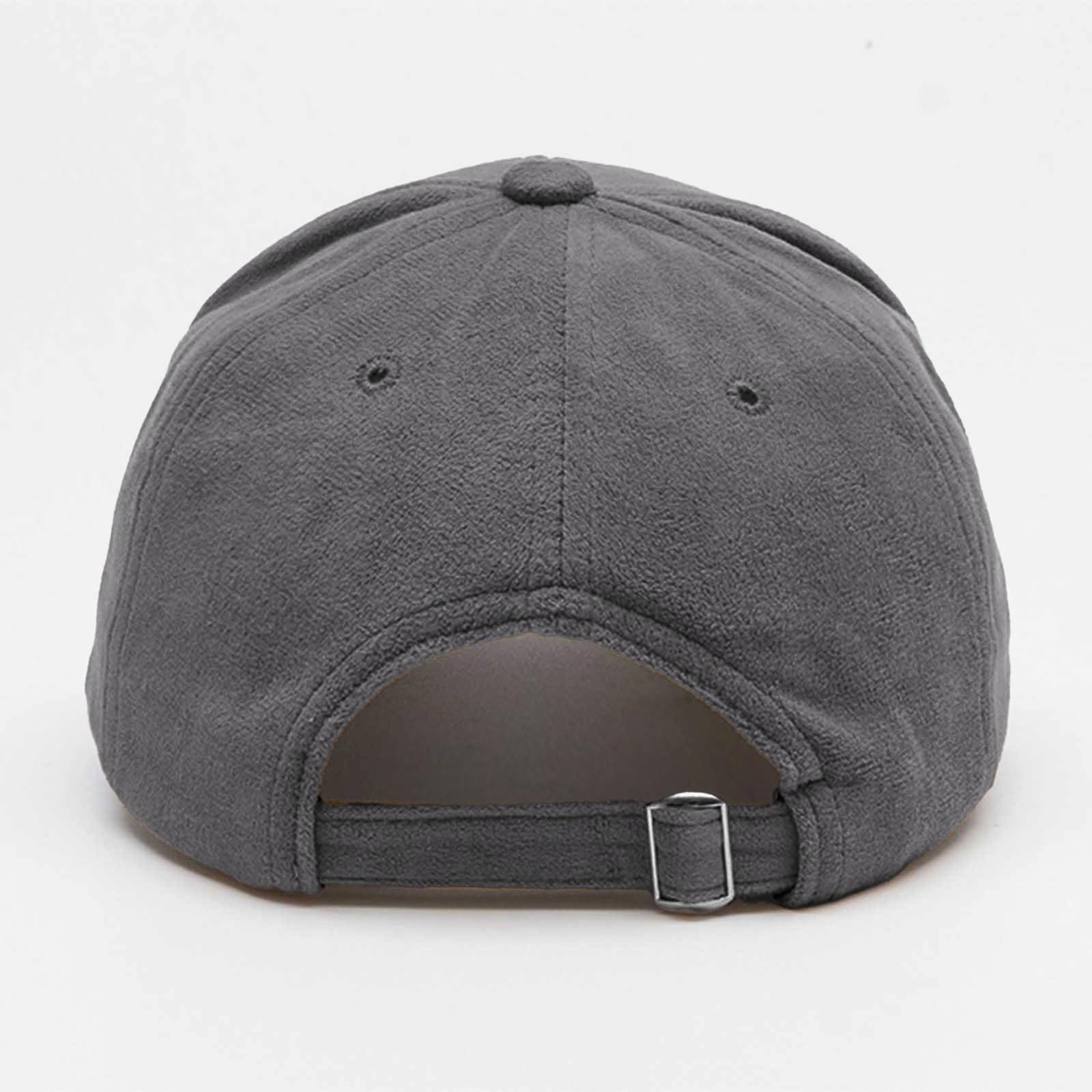 Women's Men's Suede Baseball Cap Faux Suede Leather Classic Hat Adjustable Plain Hats Casual Baseball Comfy Sun Caps — view 3