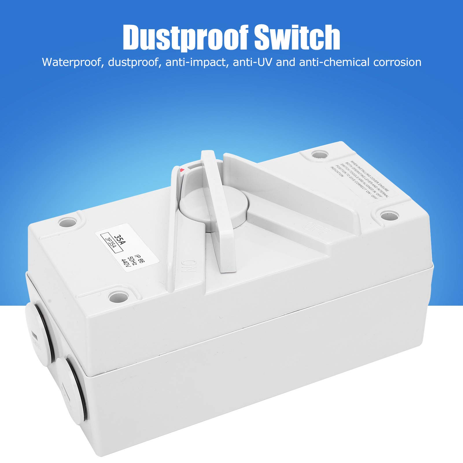 Isolator Switch, 3?Phase 3?Stage Dustproof Waterproof Switch, Outdoor for Industry (CF-3P35A)