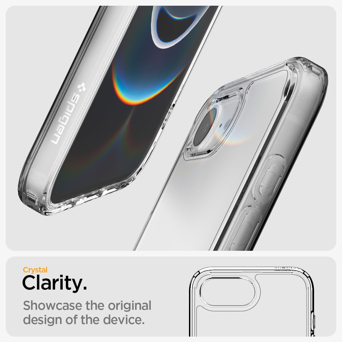 Spigen Ultra Hybrid Pack - Cover Trasparente e Vetro Temperato per iPhone 17e / 16e