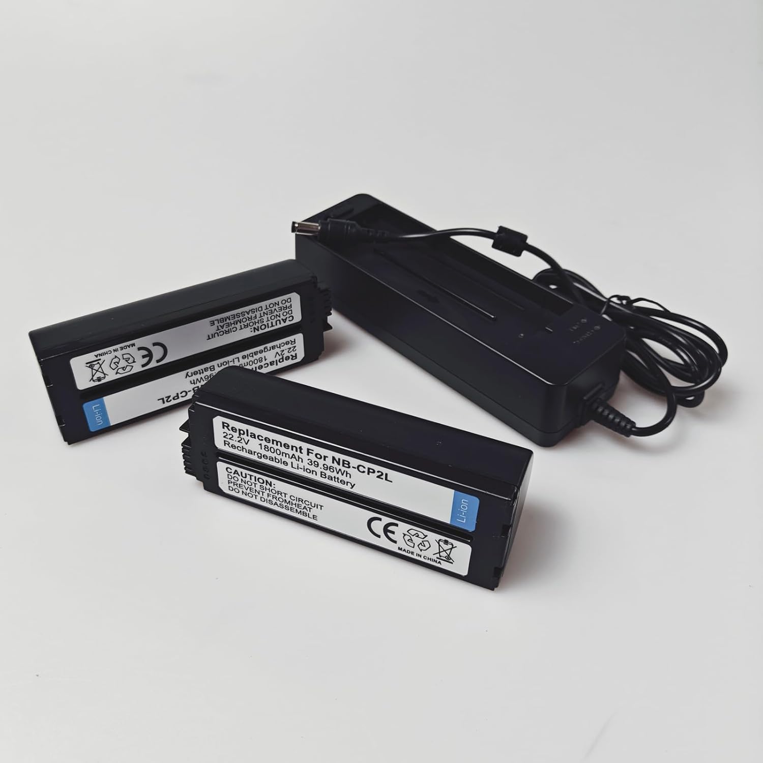 1800mAh Li-ion Replacement Battery and NB-CP2L Charger Compatible with Canon SELPHY NB-CP1L CP1500 CP1300 CP1200 CP910 CP900 CP800 CP790 CP780 CG-CP200 (2 Battery & 1 Charger)