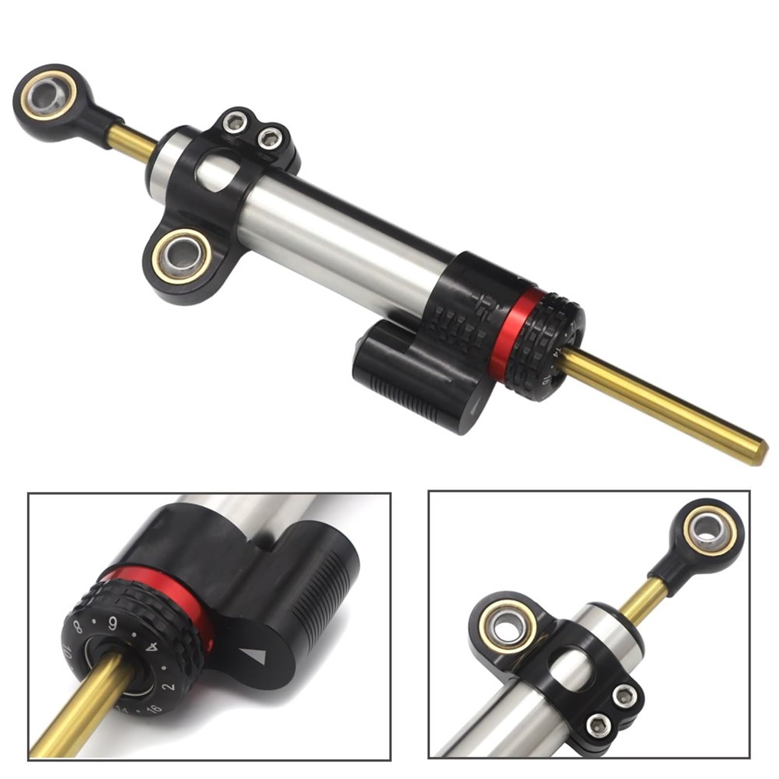 Amortiguador De Dirección Para Y&AMAHA Para MT09 Para MT07 Para YZF R1 R6 FZ1 Para XJR1300 CNC Amortiguador Universal De Aluminio Para Motocicleta, Control De Seguridad Estabilizador De Dirección Esta