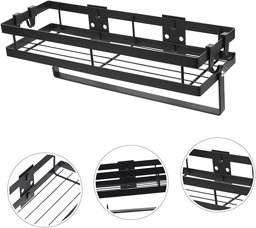 Miniatura 6 de NOLITOY 2pcs Bathroom Shelf Bathroom Wall Shelves Glass Shelves Bathroom Wall Shelf Floating Shelves Bathroom Hanging Shelves for Wall Shower Shelf