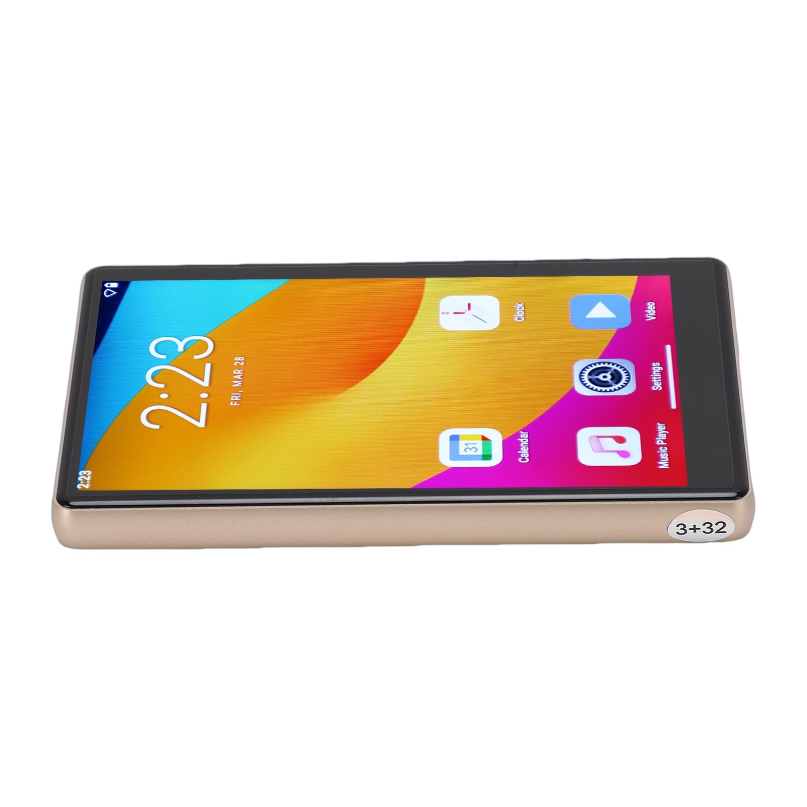 Lettore MP3, Touch Screen da 5,0 Pollici, WiFi, Bluetooth 5.0, 32 GB, con Radio FM (Oro)