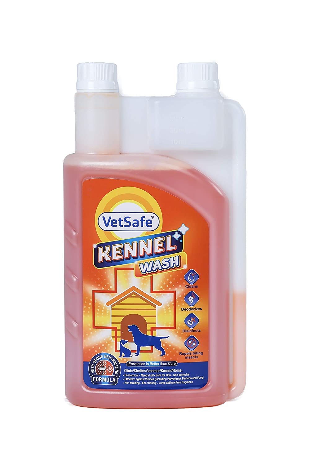 VetSafe Kennel Wash 1000 ML Kennel Cleaner Pet Floor Cleaner Pet