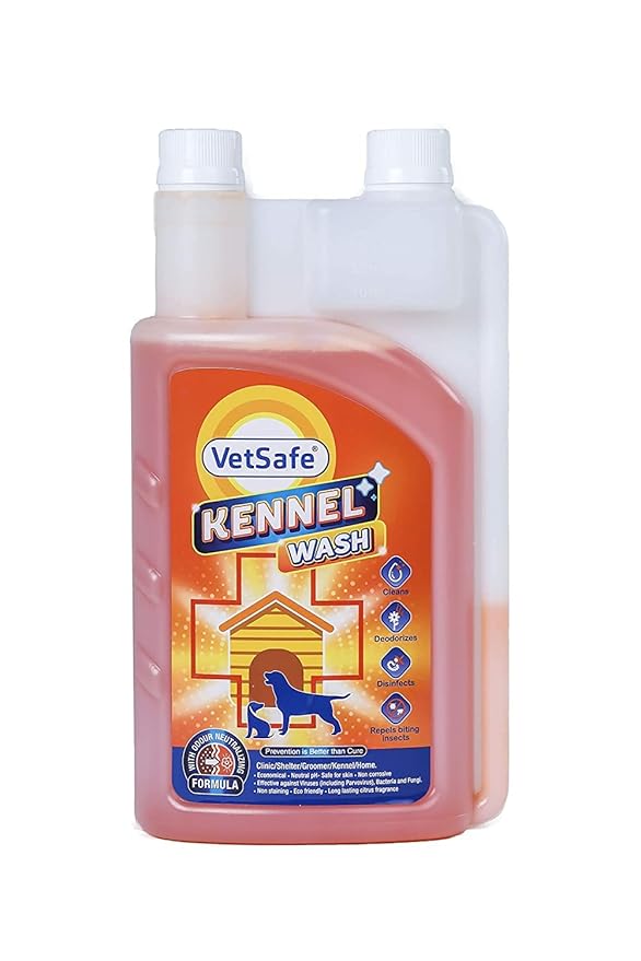 VetSafe Kennel Wash 1000 ML Kennel Cleaner Pet Floor Cleaner Pet
