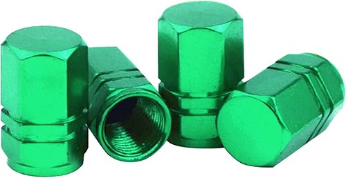 Pack-4 Tapones de válvula de vástago de neumático, 0.6 x 0.37 pulgadas, a prueba de fugas, cubierta de válvula de neumático para automóviles, SUV,