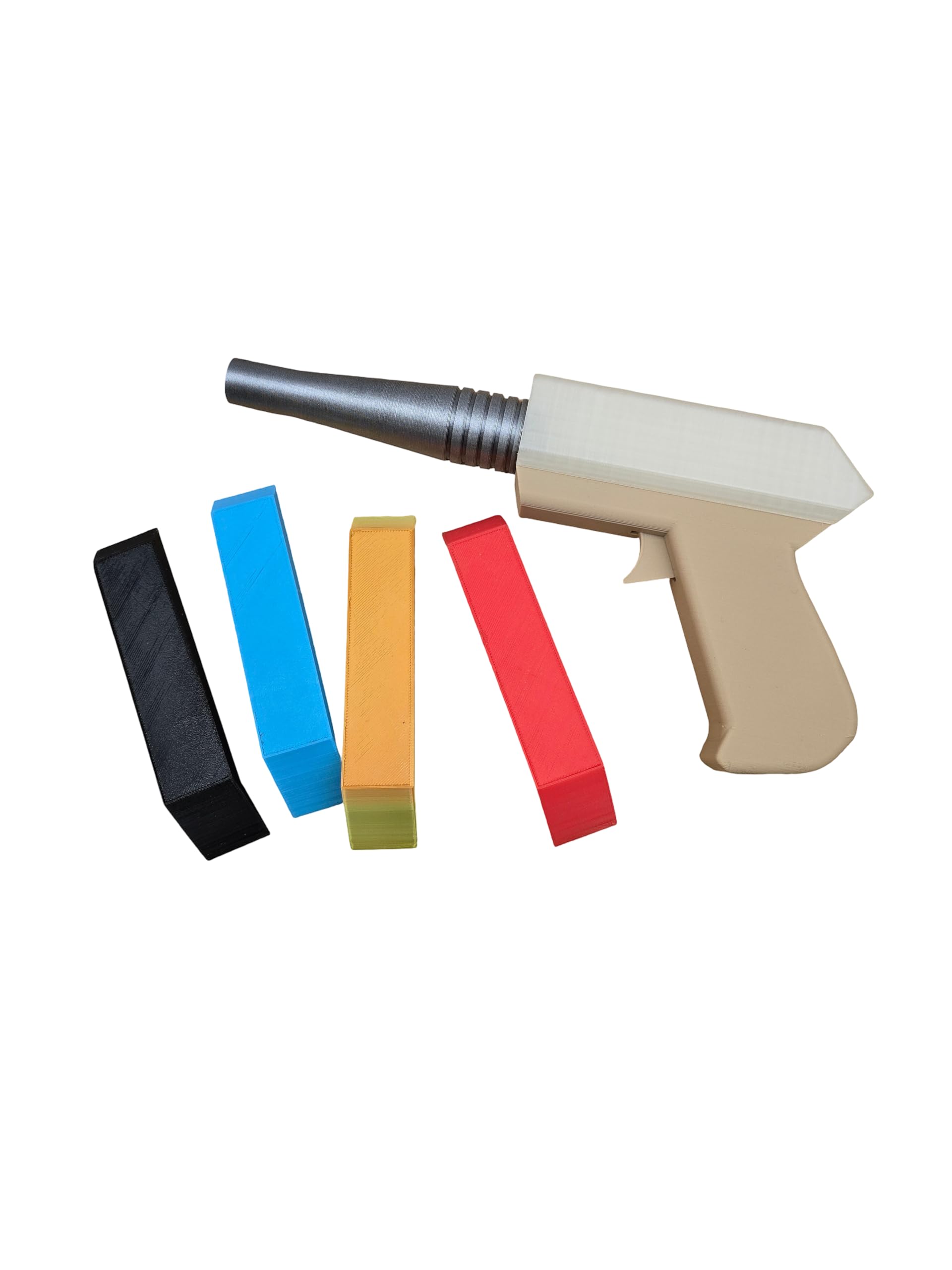 Captain Scarlet Spectrum Style Prop – 3D Printed Fan-Made Display Model for Cosplay or Decoration (Red, Blue, Rainbow, Black or All 4 Colours Set) (All 4 Colours Set)