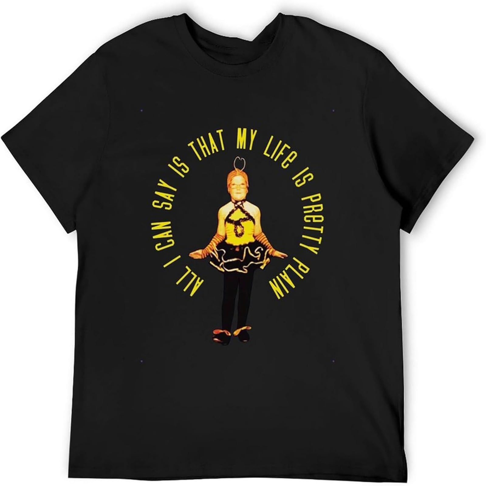 Miss Lilly Men's Black Blind Melon T Shirt Funny Birthday Cotton Tee Vintage Gift For T-Shirt Xxl