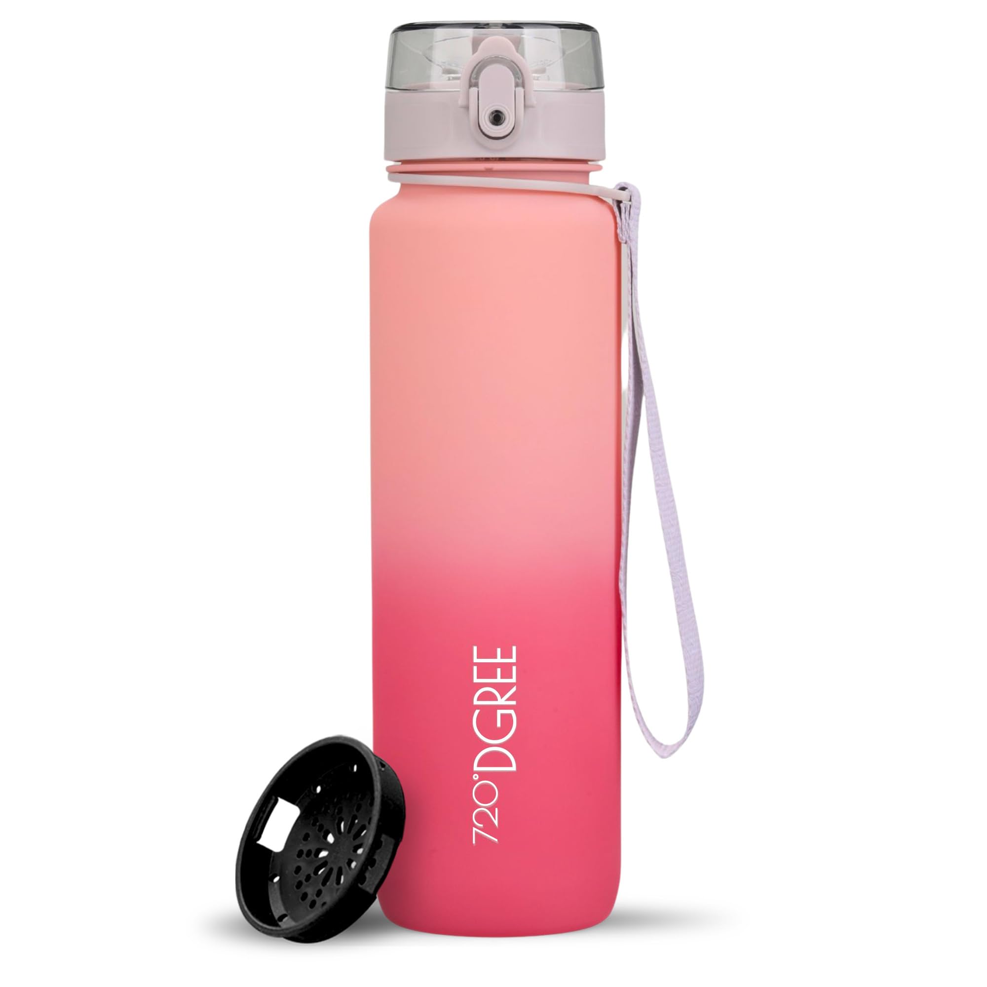 720°DGREE Botella Agua 1 Litro “uberBottle“ - Tamiz-Fruta, softTouch - Sin BPA, Prueba de Fugas, Reutilizable - Cantimplora, Water Bottle ideal para Deporte, Fitness, Gimnasio, Senderismo, Ciclismo — view 267
