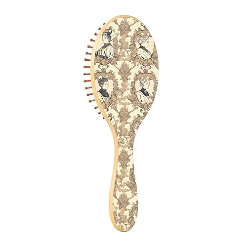 Wooden Hairbrush Paddle Hair Brushes For Women Natural Brush Vintage