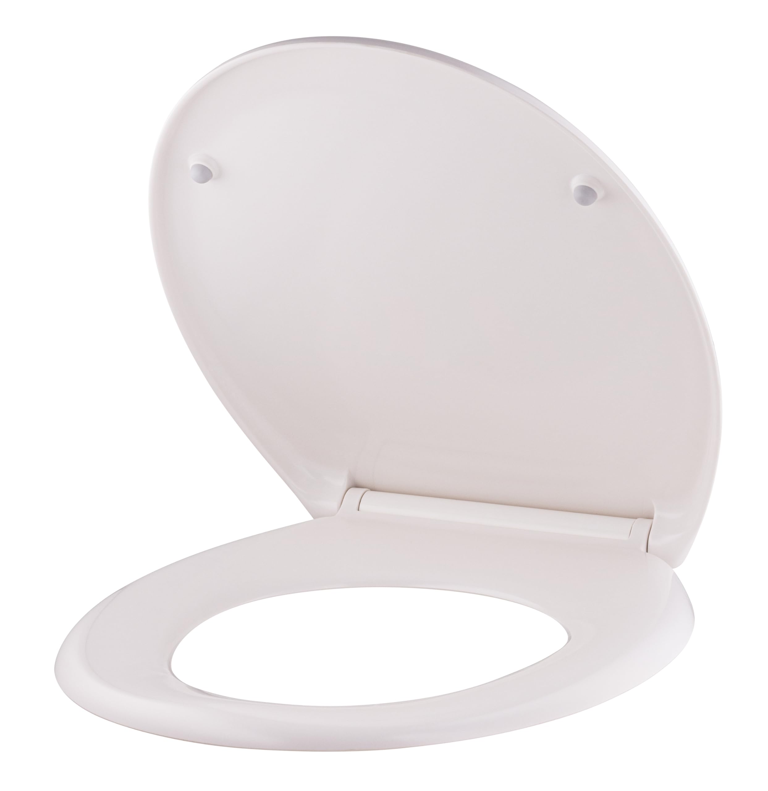 Abattant WC blanc universel clipsable/nettoyage facile - lunette de toilettes Thermodur frein de chute forme O NOYON & THIEBAULT