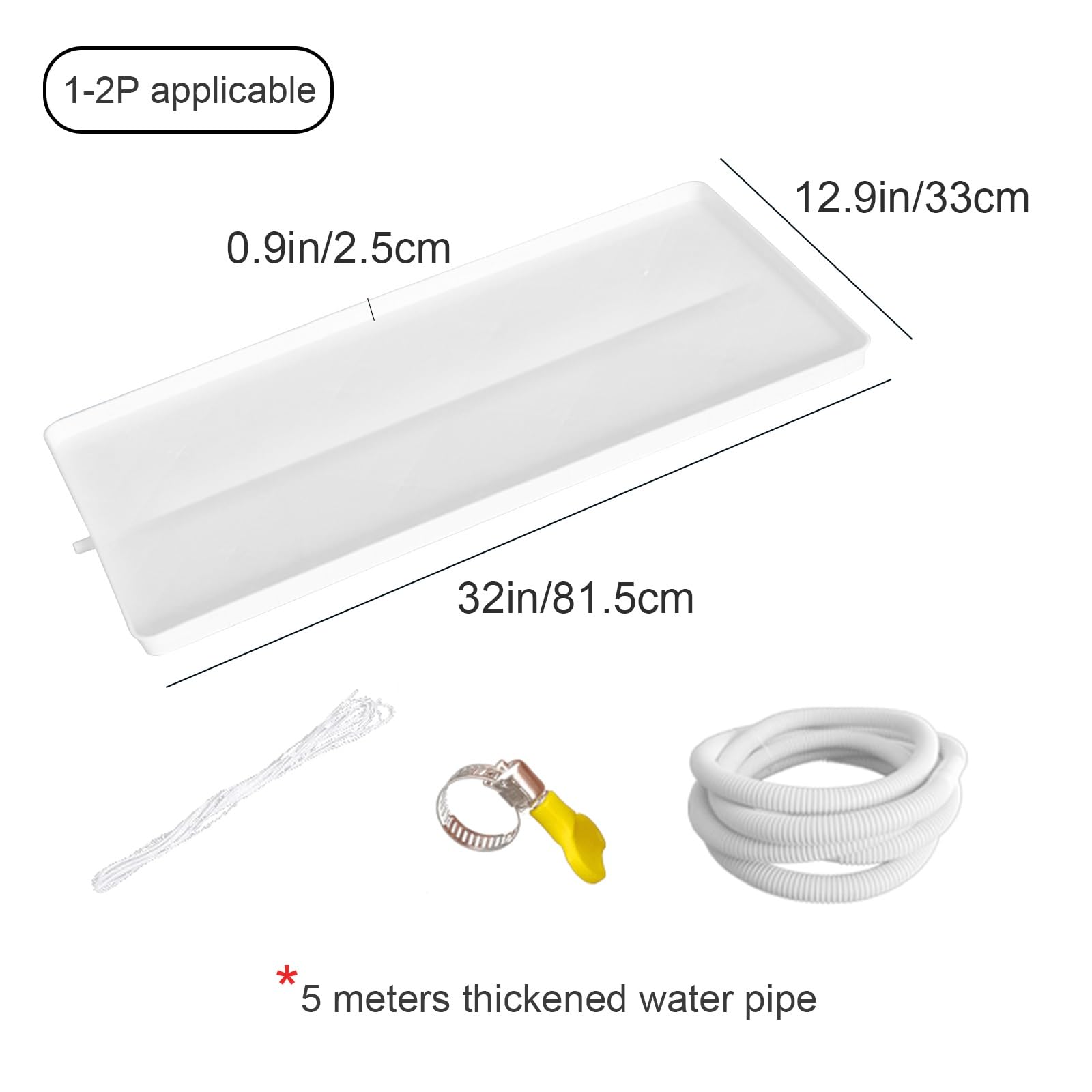 Condensate Drain Pan Air Conditioner Drip Tray, Universal Central Air