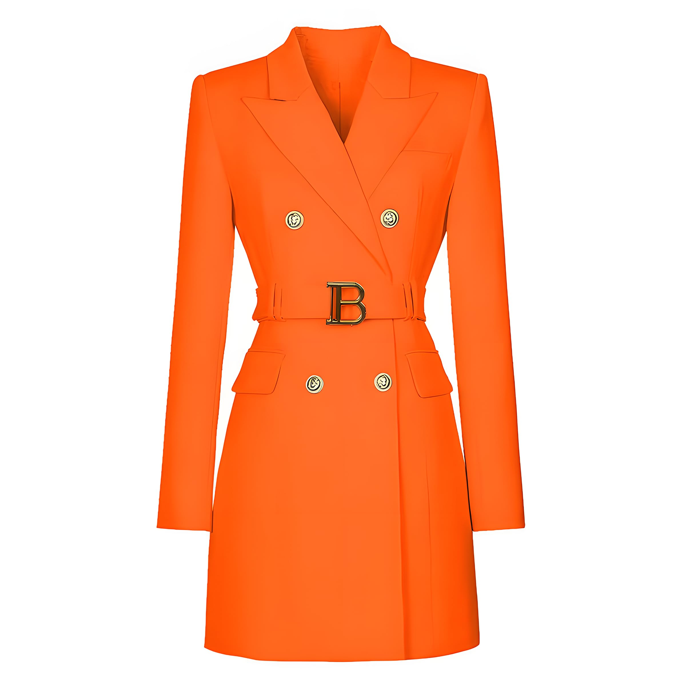 Womens Autumn and Winter Dresses with Sleeves and V-Neck Solid Color Suitable for Work Leisure Formal wear