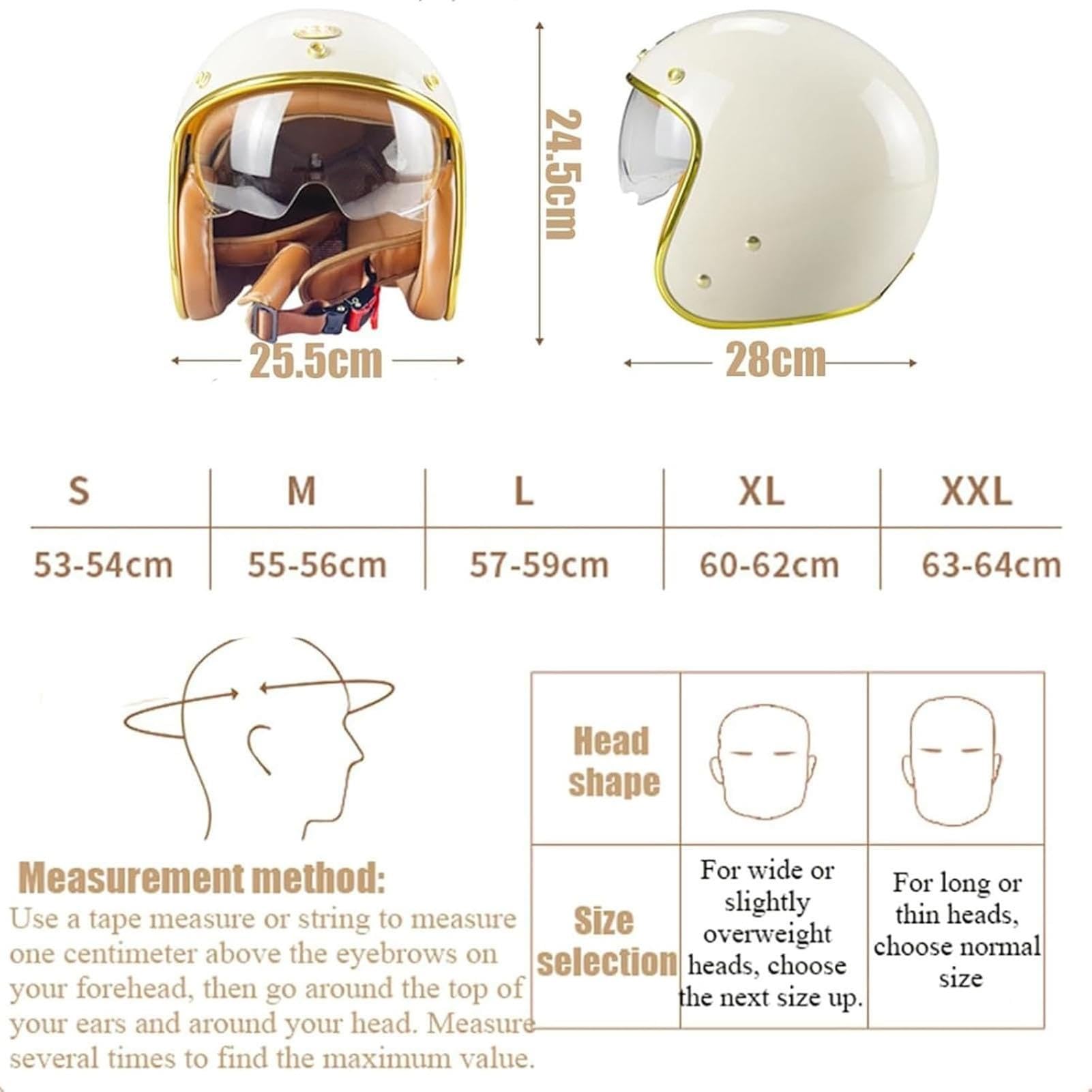 Casco Da Scooter Per Casco Jet Da Moto Aperto Con Visiera Parasole