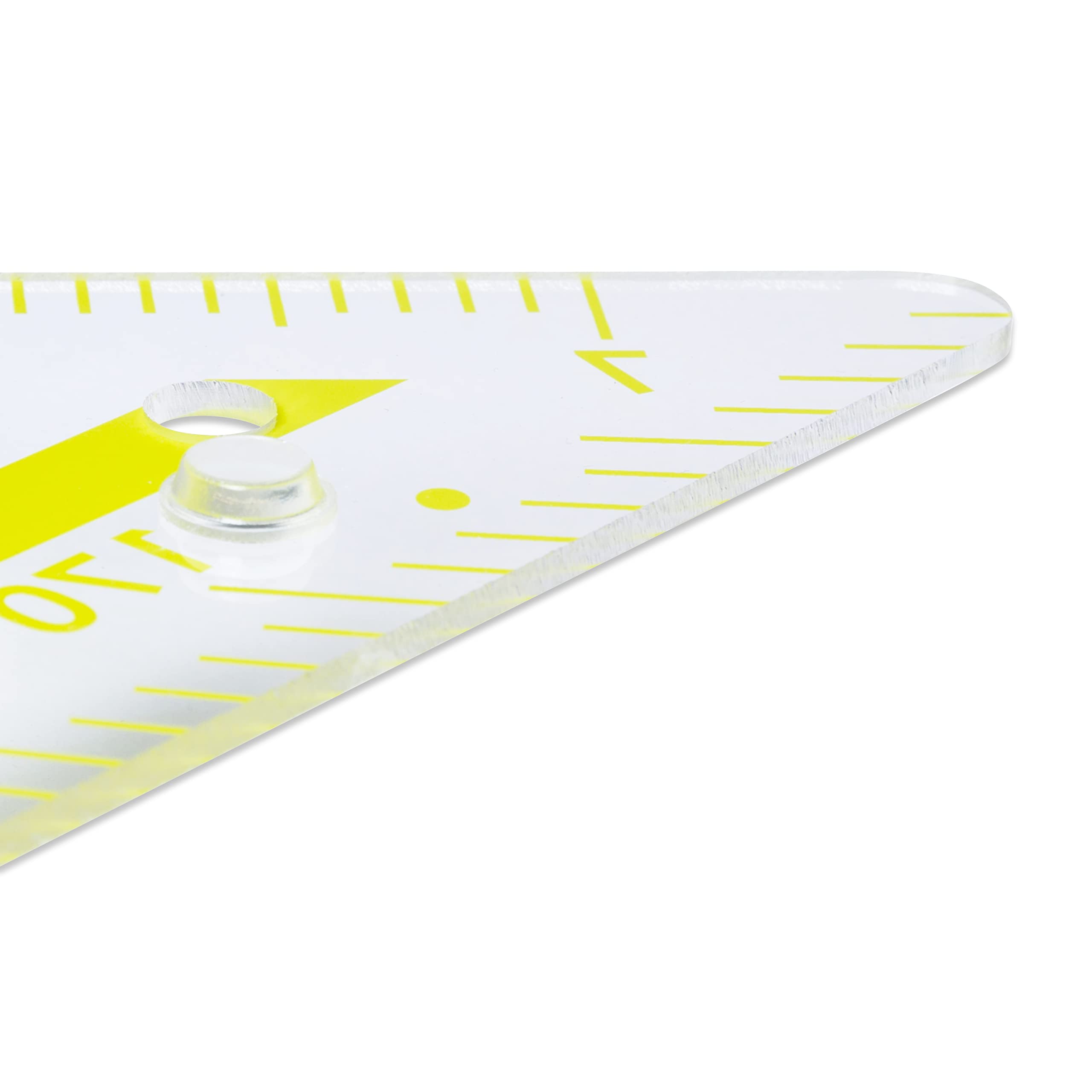 Aristo Wandtafel TZ-Dreieck AR1650W (Großformat für Schulen und Lehrer, 80 cm Hypotenuse, mit Griff, Kunststoff) transparent