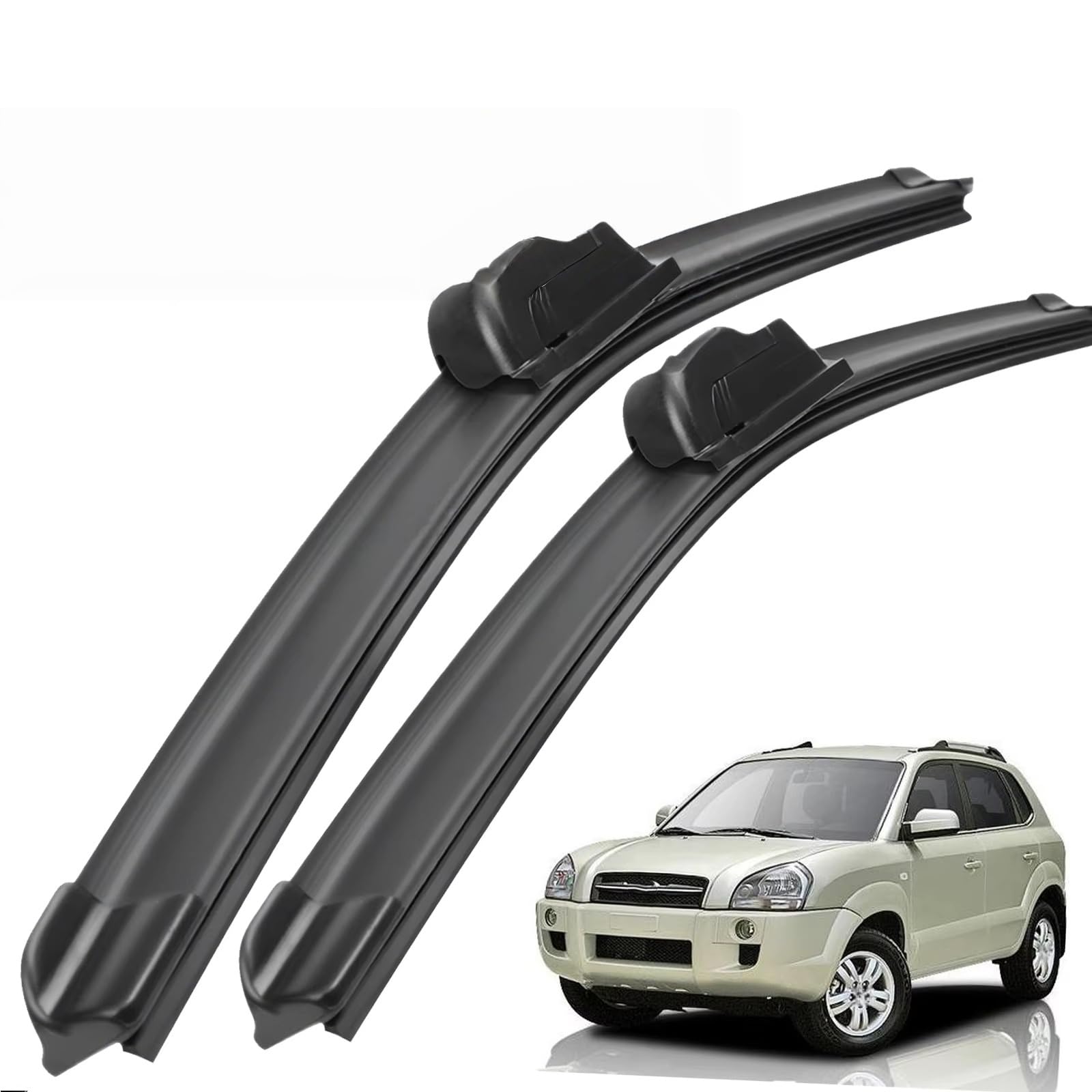 PAPEP Windscreen Wiper Blades for Hyundai Tucson JM 2004-2009 24"+16", Front Replacement Wipers OEM Quality Water Repellent Rubber Automotive Windshield