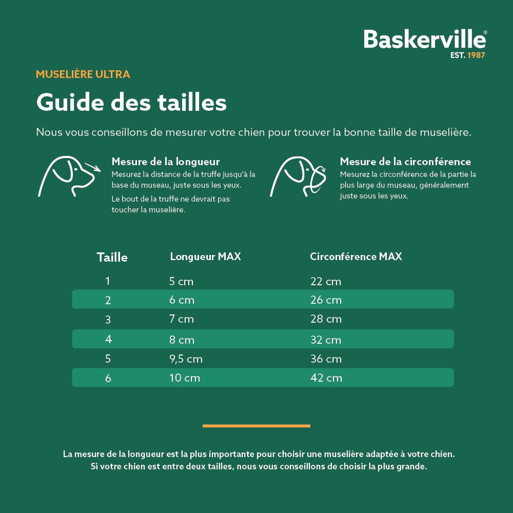 THE COMPANY OF ANIMA Baskerville Ultra Muselière pour Chien Noir 5 Retriever