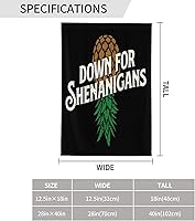 Vista 2 de Banderas de piña al revés, bienvenida y abajo para travesuras, bandera de jardín, pancarta de lino de doble cara para swingers, 12.5 x 18 pulgadas