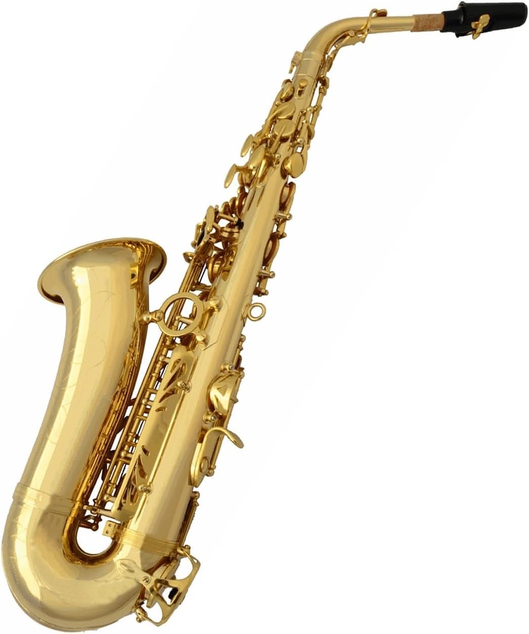 Zestaw dla początkujących saksofonu altowego dla dorosłych – profesjonalny instrument muzyczny E płaski lakierowany złoty podwójny żebra wzmocniony instrumentem muzycznym z okuciami