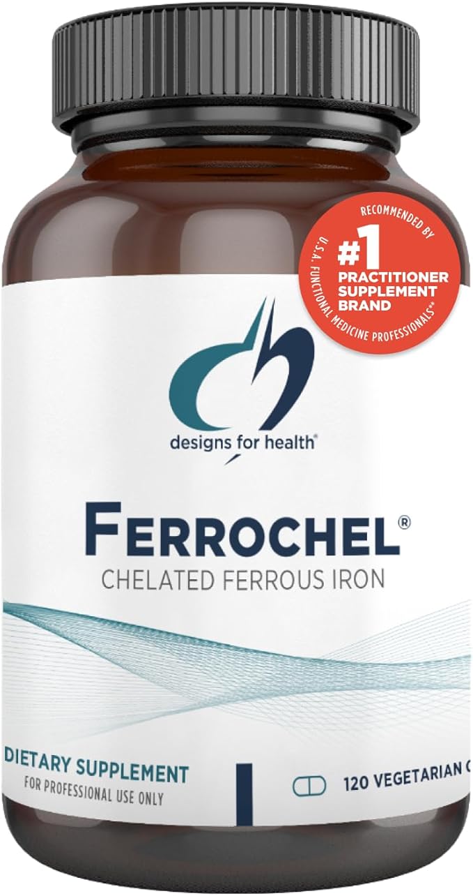 Ferrochel Chelated Iron - Highly-Absorbable Iron Supplement for Women & Men