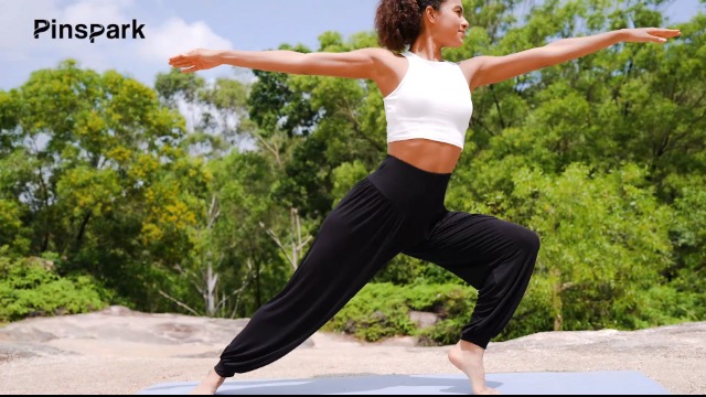 PINSPARK Jogginghose Damen - Baumwolle Baggy Trainingshose Winter Thermo Mit Taschen