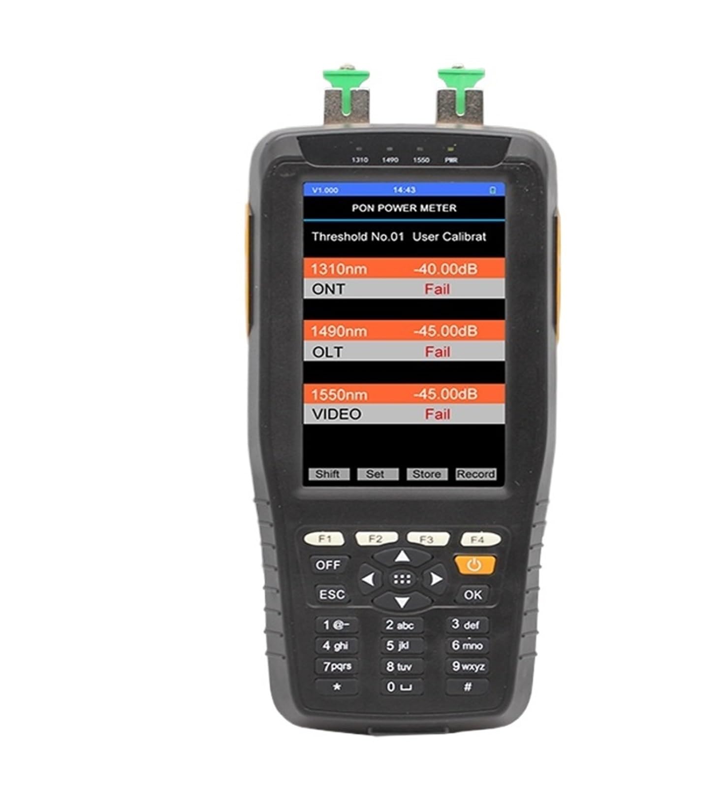 Testeur de Fibre Optique Compteur De Puissance Optique PON + Détecteur Réseau Haute Précision VFL, Testeur en Ligne FTTH, Instrument Test Pon 1310/1490/1550nm