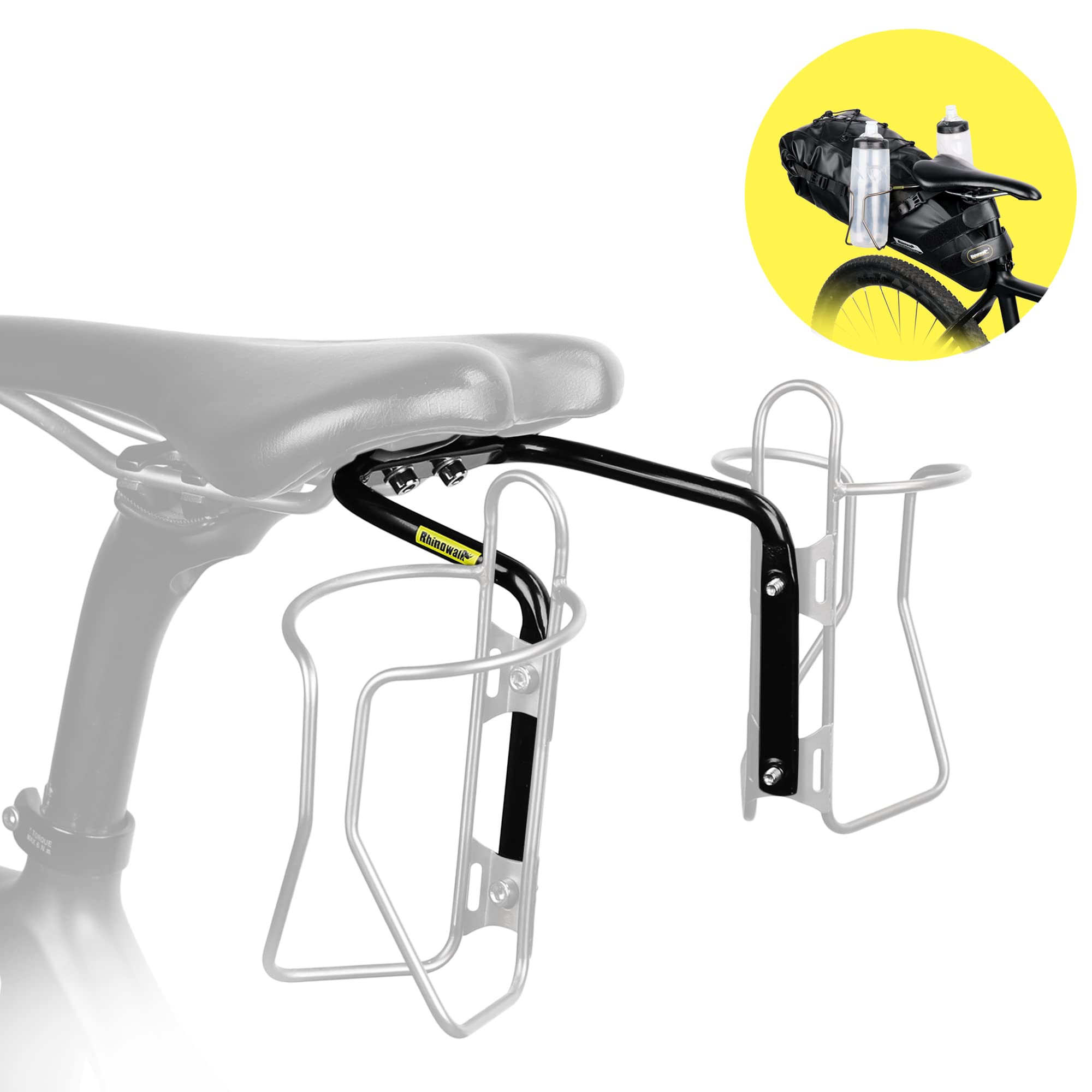Amazon | Rhinowalk 自転車 サドルバッグスタビライザー サドルバッグ