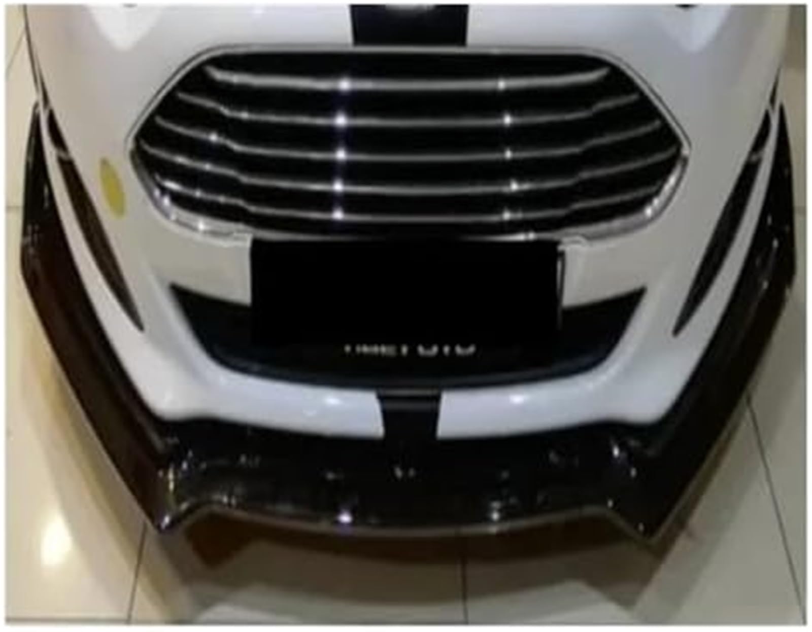Splitter, do Fiesty, przedni zderzak Lip Body Kit Spoiler Splitter Dyfuzor Lip 3 sztuki ABS ABS Uniwersalny Lip Splitter Spoiler Splitter