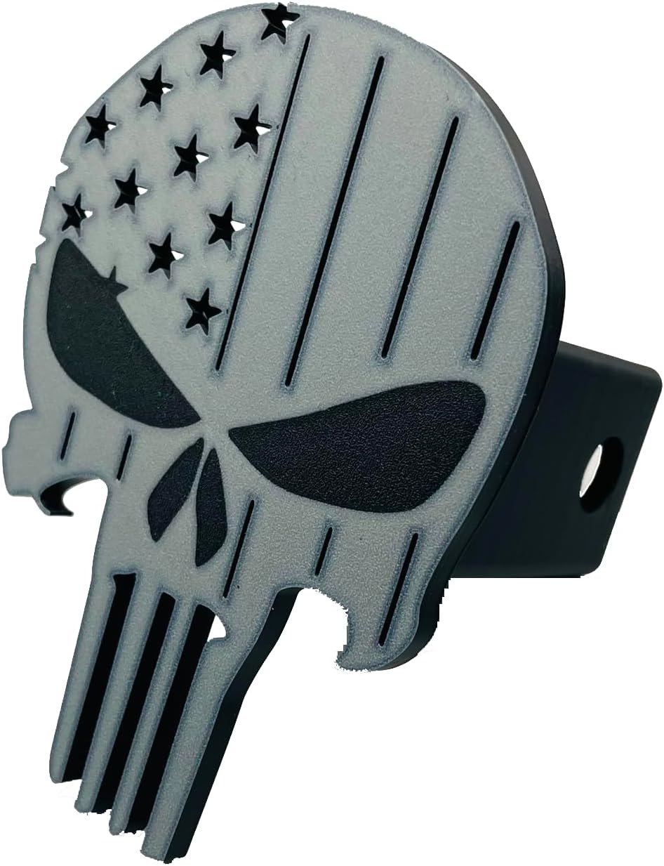 Punisher Skull Tow Hitch Cover for Cars and Trucks (Punisher Skull)