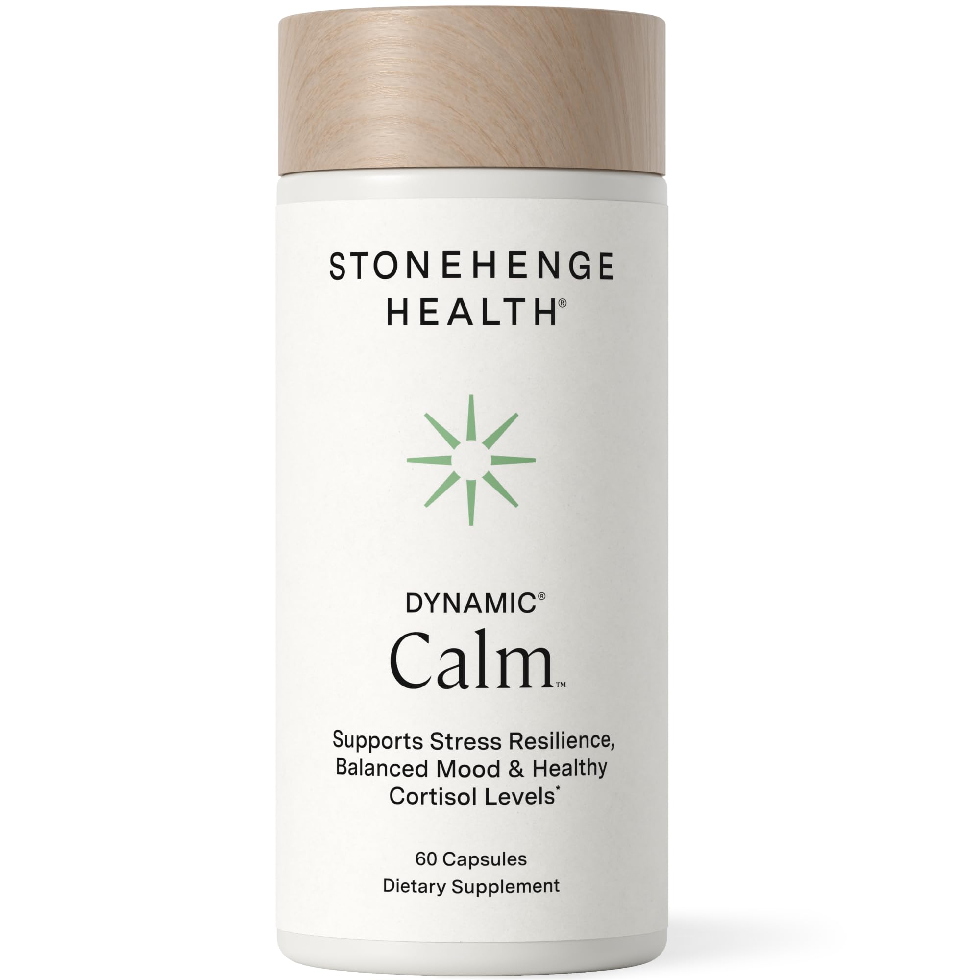 Stonehenge Health Dynamic Calm - 600mg KSM-66 Ashwagandha with L-theanine, Rhodiola Rosea, Holy Basil, and Magnesium Glycinate, Daily Stress and Mood
